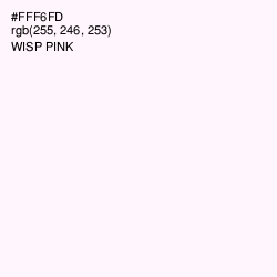 #FFF6FD - Wisp Pink Color Image